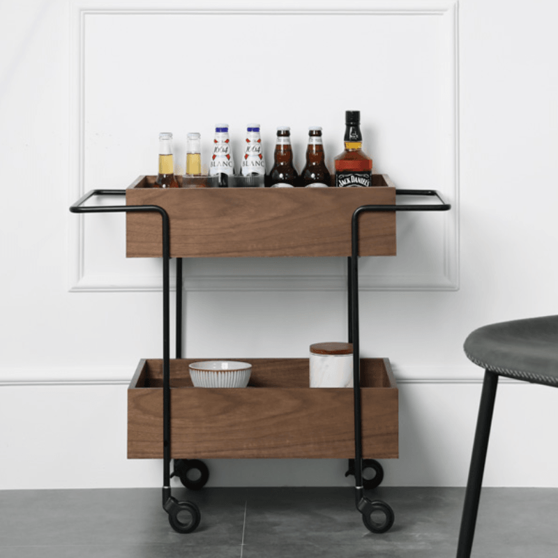 Imogen Wood Kitchen Trolley - HomeCozify