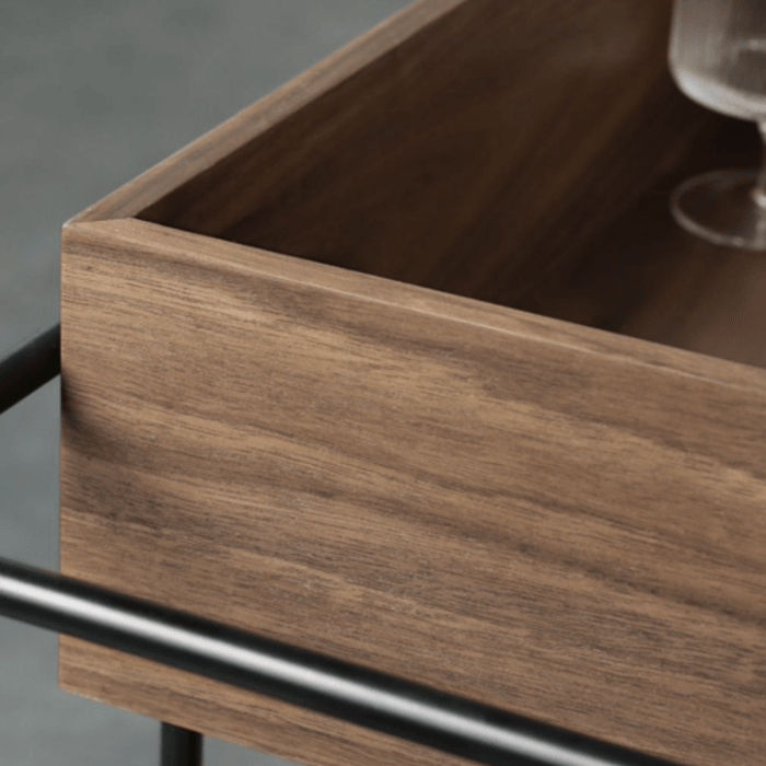 Imogen Wood Kitchen Trolley - HomeCozify