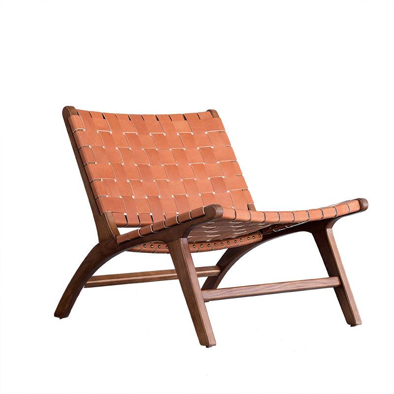 Ivana Leather Folding Chair - HomeCozify