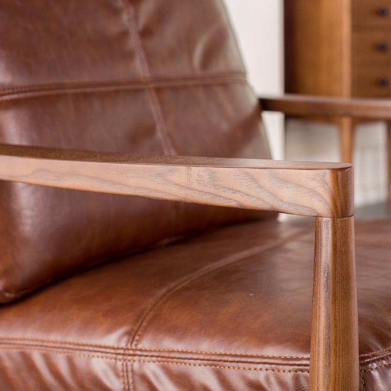 Karola Leather Sofa - HomeCozify