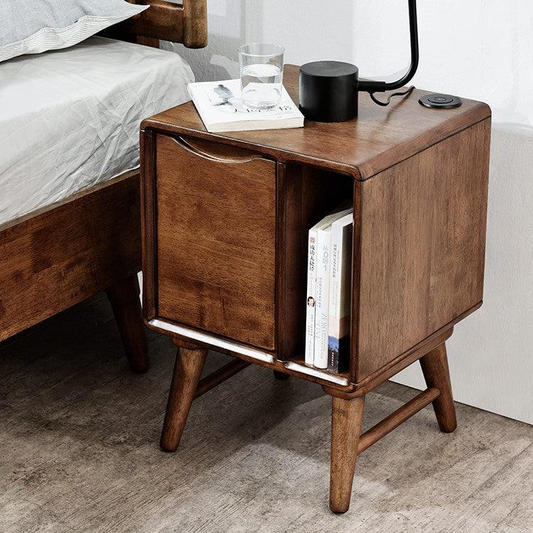 Lazlo Solid Wood Night Stand - HomeCozify