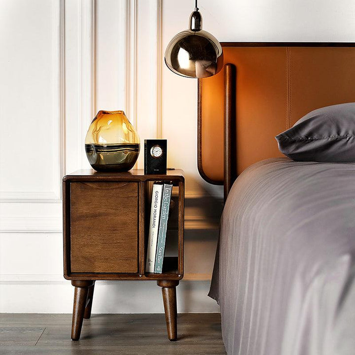 Lazlo Solid Wood Night Stand - HomeCozify