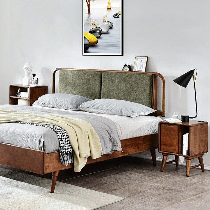 Lazlo Solid Wood Night Stand - HomeCozify