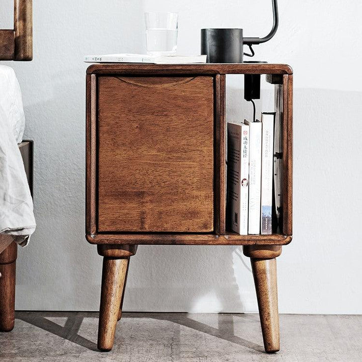 Lazlo Solid Wood Night Stand - HomeCozify