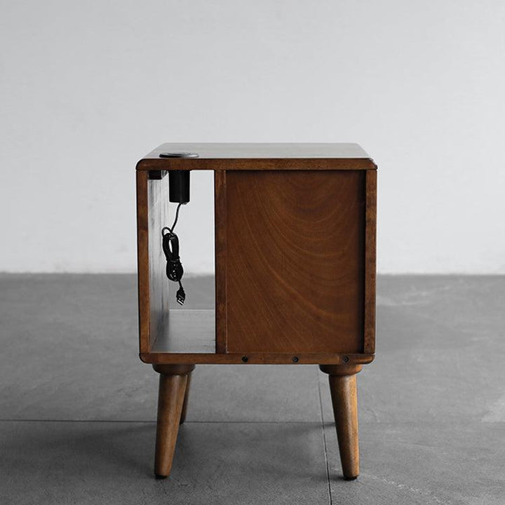 Lazlo Solid Wood Night Stand - HomeCozify