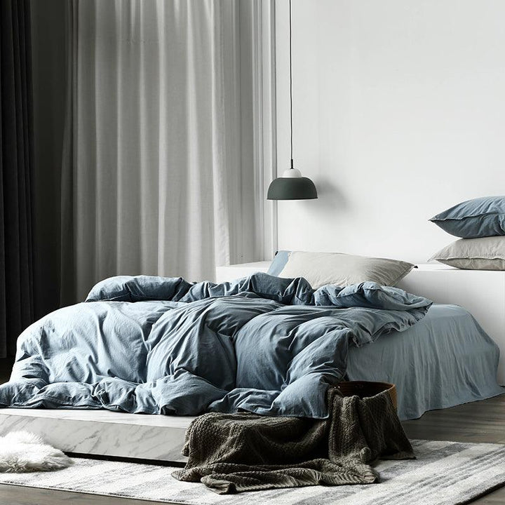 Liliya 4 Pieces Cotton Sheet Set - HomeCozify
