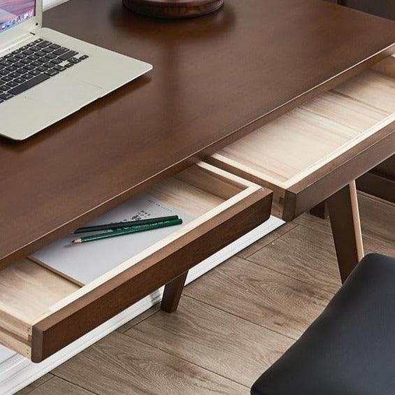 Luigi Solid Wood Desk - HomeCozify