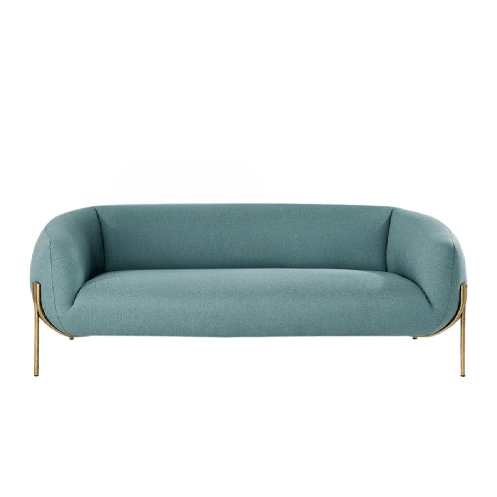 Malina Round Arm Sofa - HomeCozify