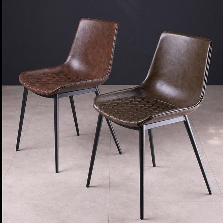 Maryna Leather Dining Chair (Set of 2) - HomeCozify