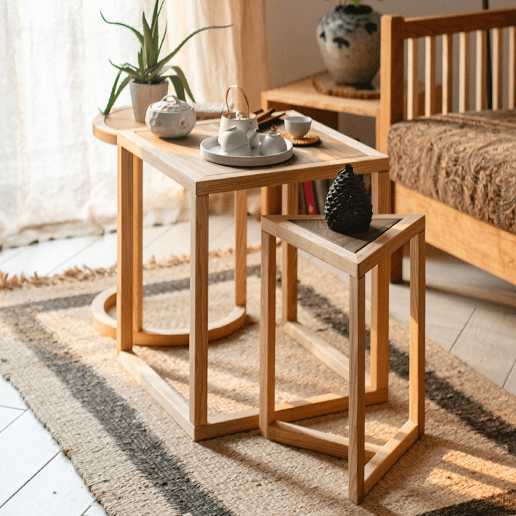 Melba Ashwood Side Table - HomeCozify