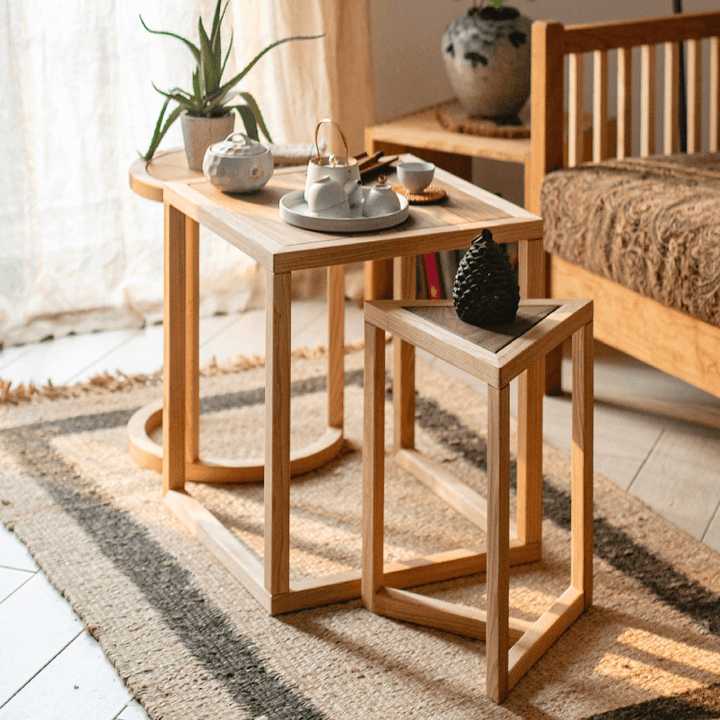 Melba Ashwood Side Table - HomeCozify