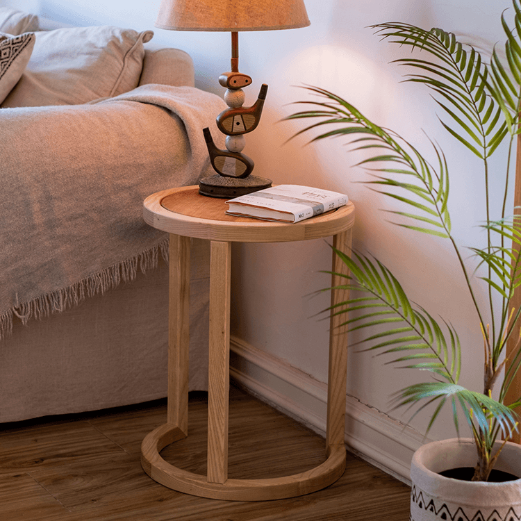 Melba Ashwood Side Table - HomeCozify