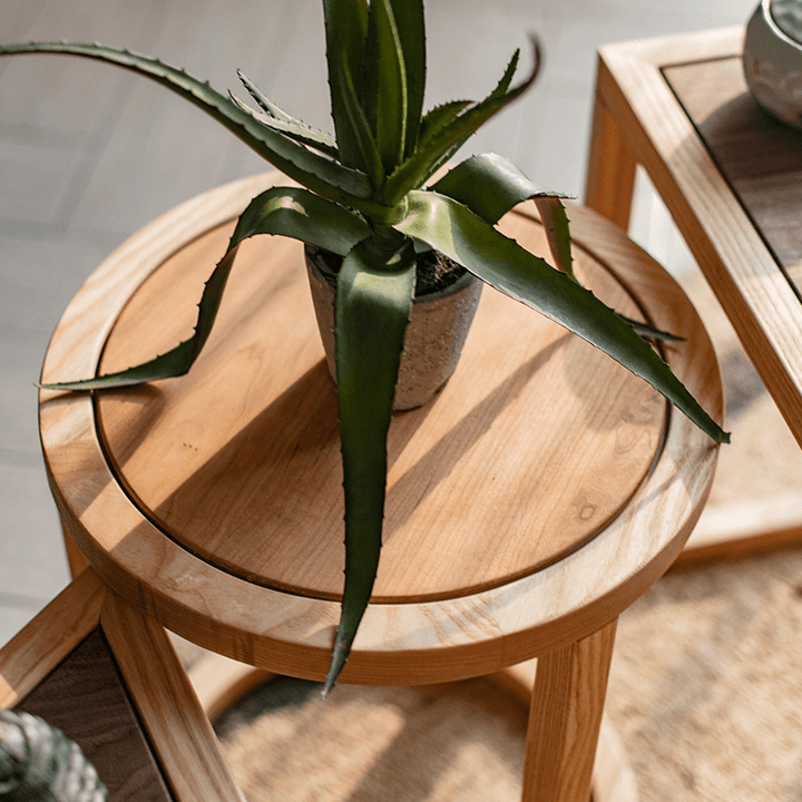 Melba Ashwood Side Table - HomeCozify