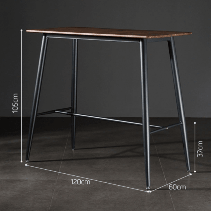 Modesto Inductrial Bar Table - HomeCozify