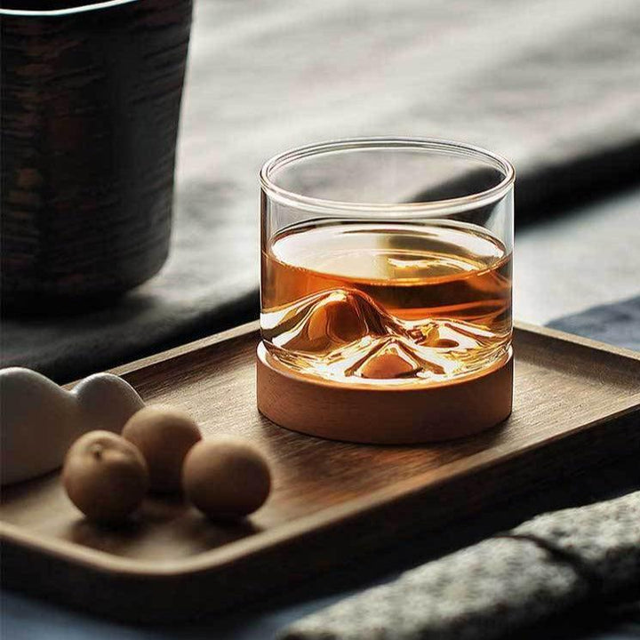 Mountain Glass with Coaster - HomeCozify