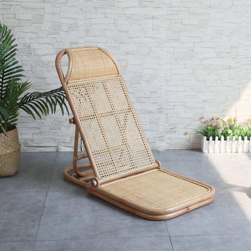 Nicollette Handmade Rattan Folding Deck Chair - HomeCozify