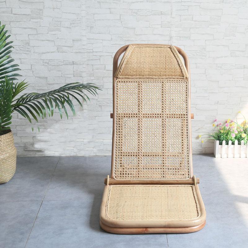Nicollette Handmade Rattan Folding Deck Chair - HomeCozify
