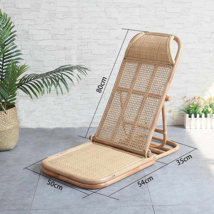 Nicollette Handmade Rattan Folding Deck Chair - HomeCozify