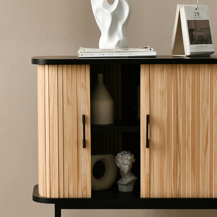 Oceana 2 Door Wood Cabinet - HomeCozify