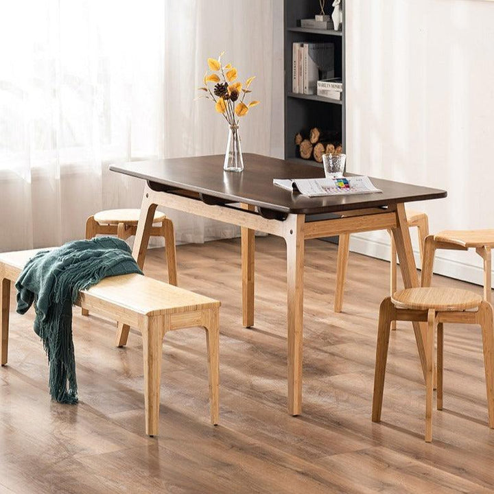 Oleg Organic Bamboo Dining Table - HomeCozify