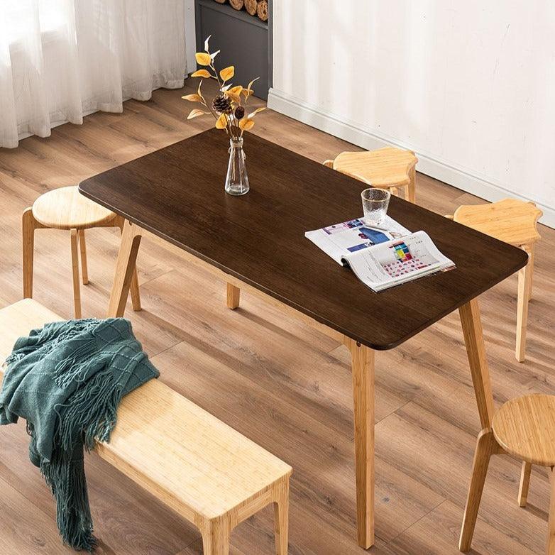 Oleg Organic Bamboo Dining Table - HomeCozify