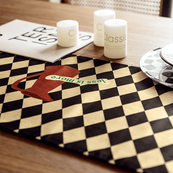 Paja Plaid Table Runner - HomeCozify