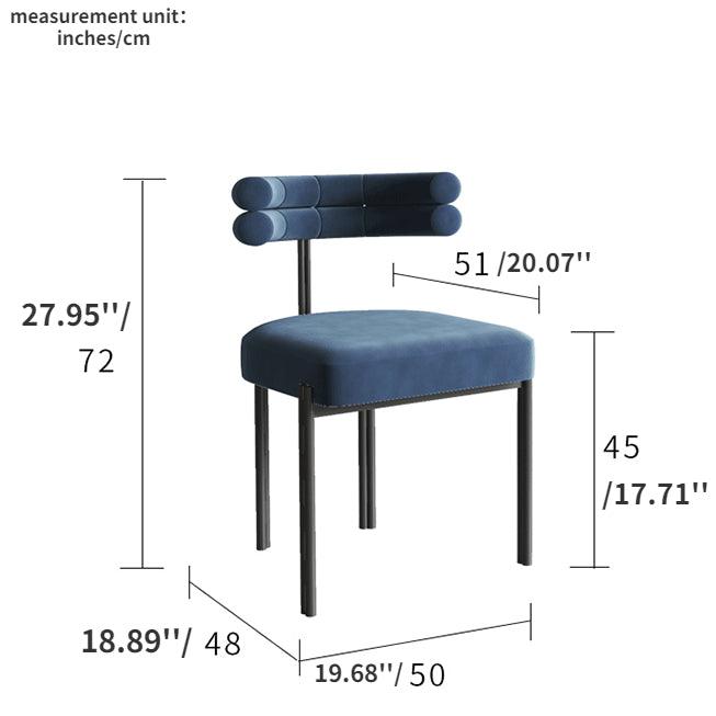 Radomer Velvet Upholstered Chair (Set of 2) - HomeCozify