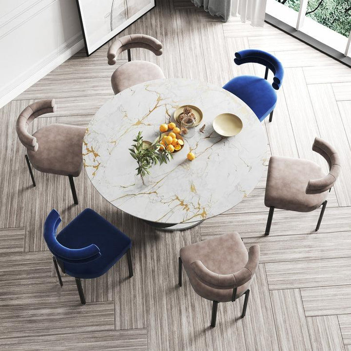 Radomer Velvet Upholstered Chair (Set of 2) - HomeCozify