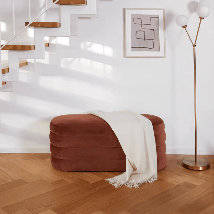 Sabina Velvet Bench - HomeCozify