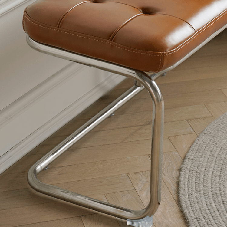 Salvatore Leather Bench & Ottoman - HomeCozify