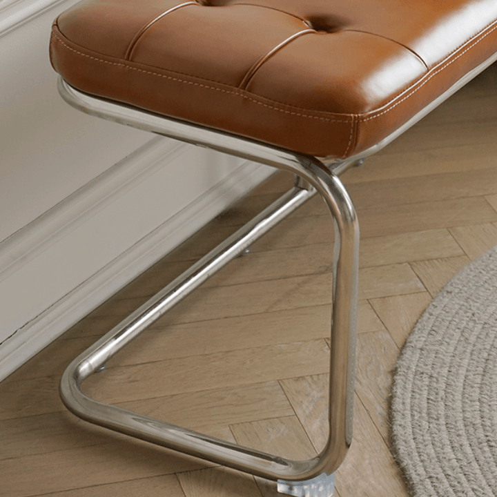 Salvatore Leather Bench & Ottoman - HomeCozify