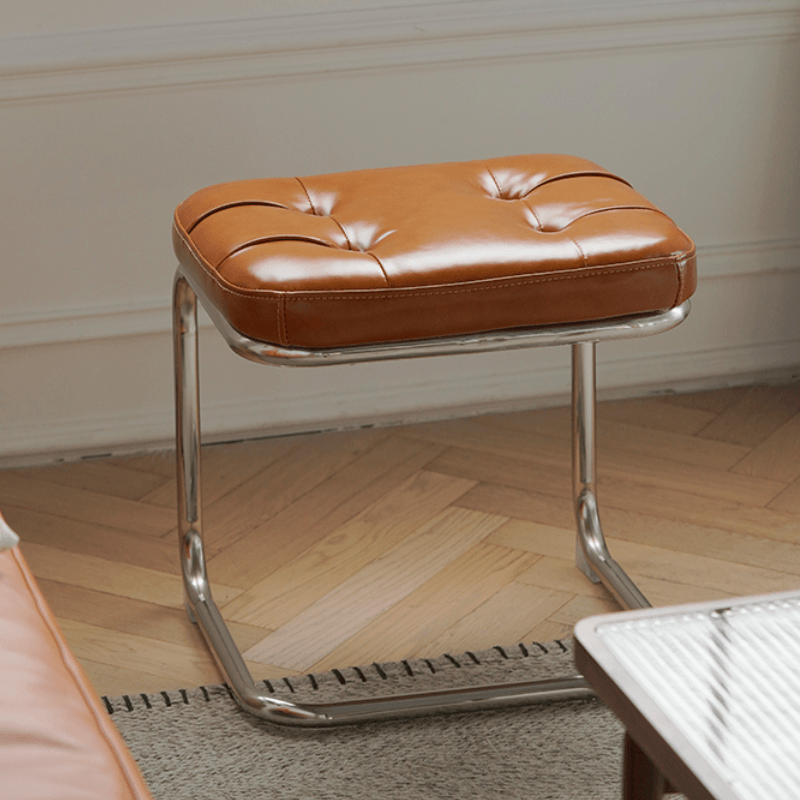 Salvatore Leather Bench & Ottoman - HomeCozify