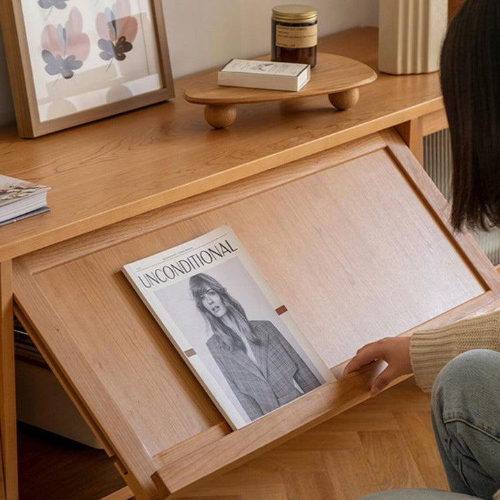 Stefcia Solid Wood TV Stand - HomeCozify