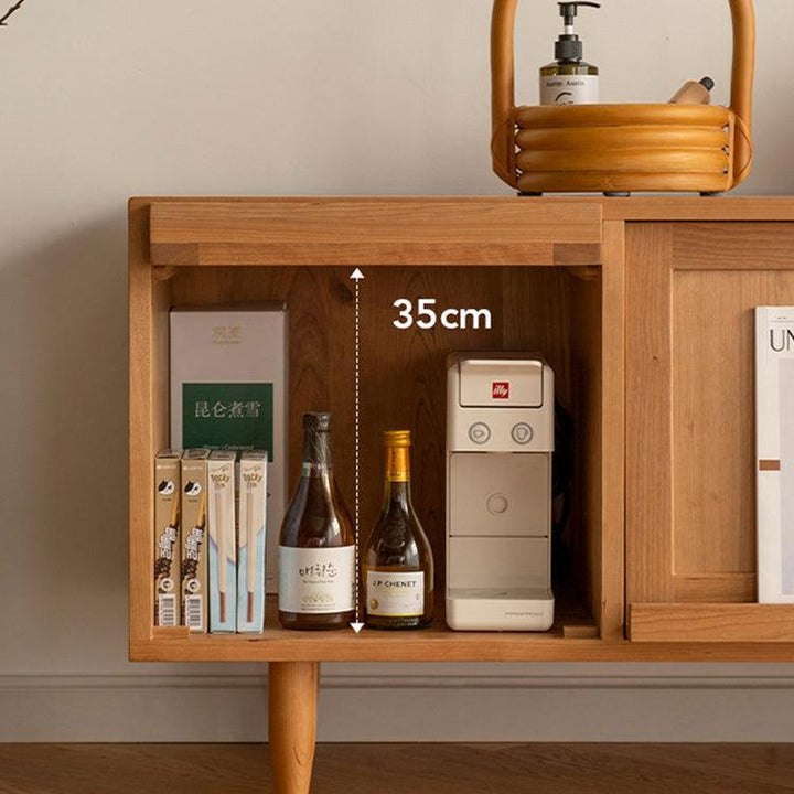 Stefcia Solid Wood TV Stand - HomeCozify