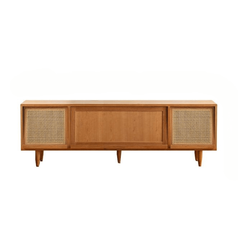 Stefcia Solid Wood TV Stand - HomeCozify