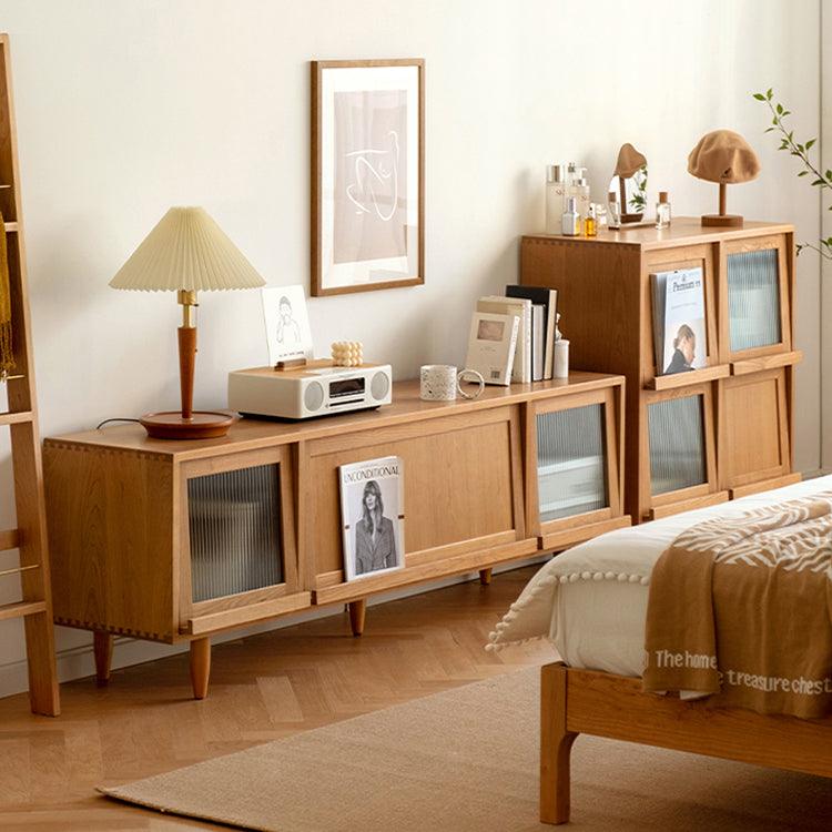 Stefcia Solid Wood TV Stand - HomeCozify