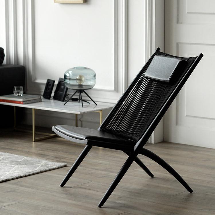 Vera Solid Wood Lounge Chair - HomeCozify