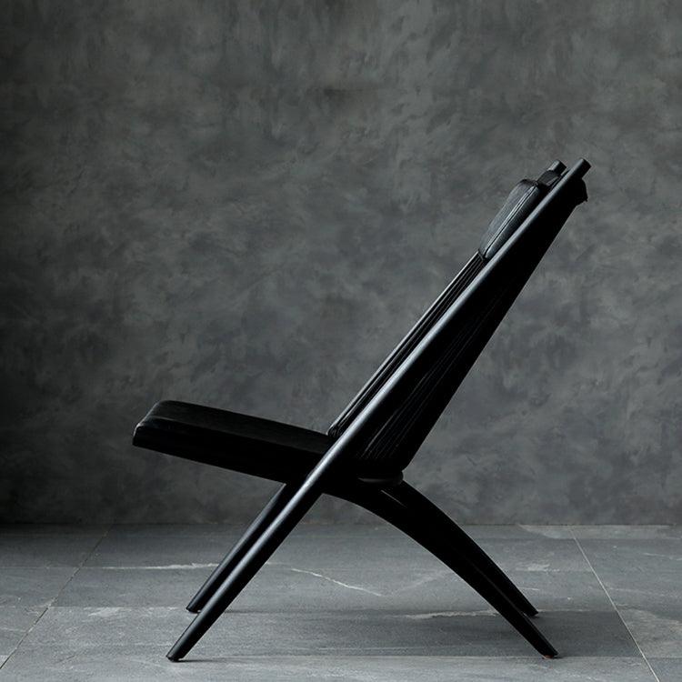 Vera Solid Wood Lounge Chair - HomeCozify