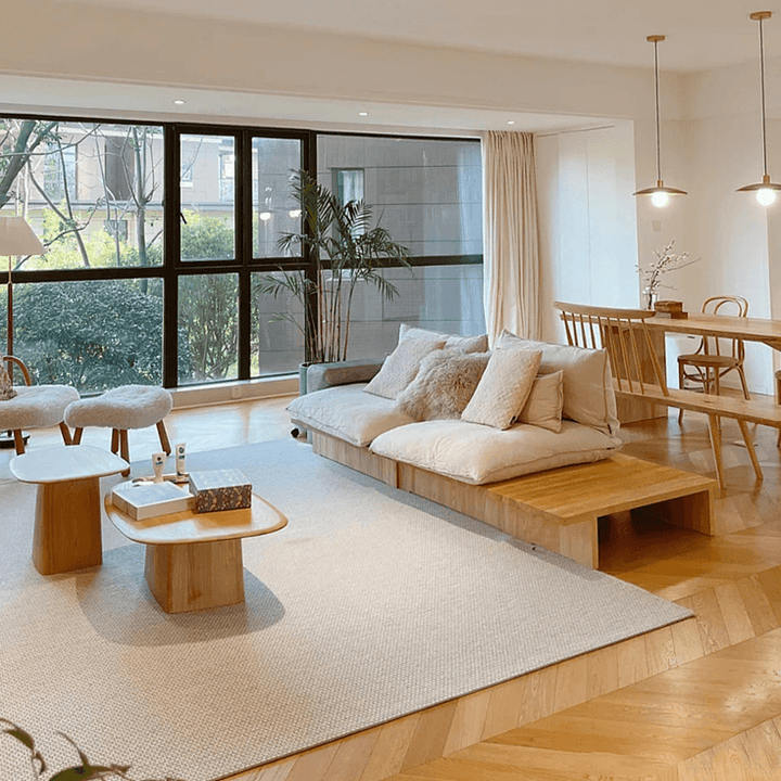 Vivana Beige Sisal Handmade Carpet - HomeCozify