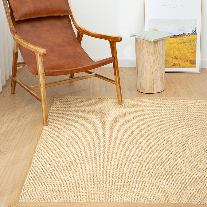 Vivana Beige Sisal Handmade Carpet - HomeCozify