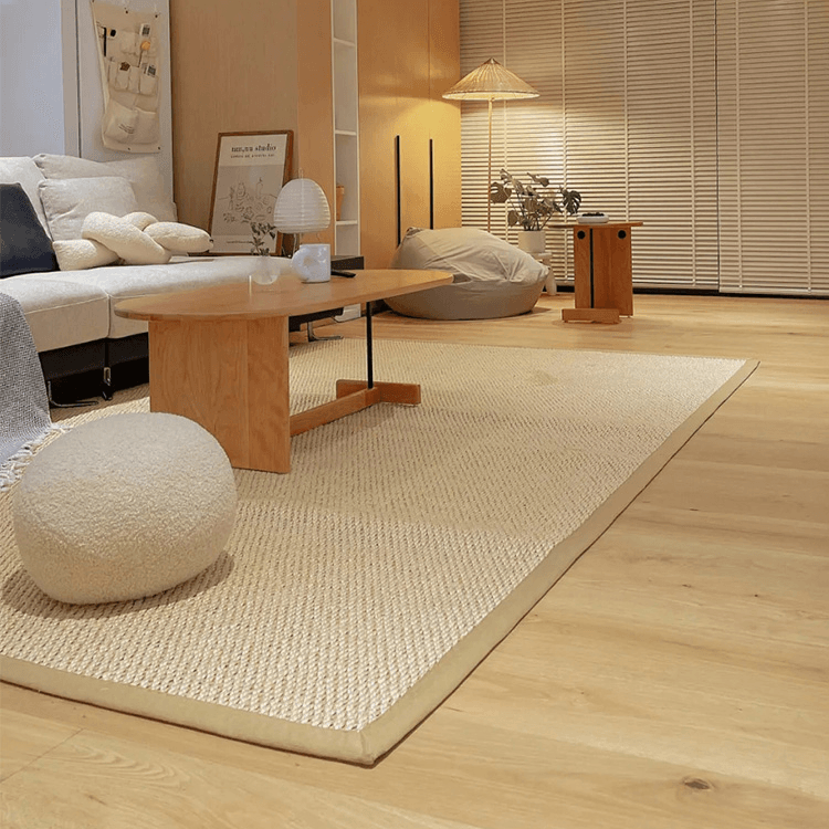 Vivana Beige Sisal Handmade Carpet - HomeCozify
