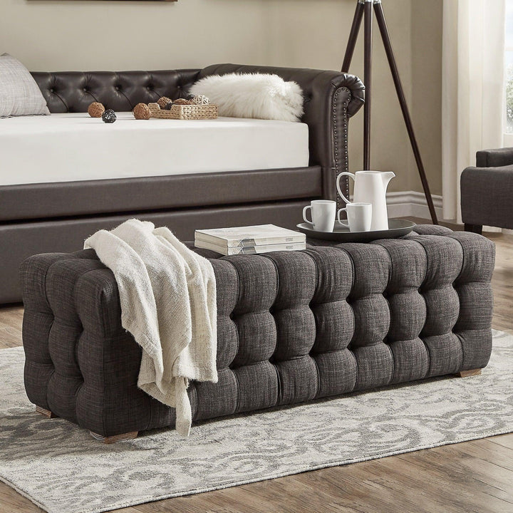 Wioletta Upholstered Bench - HomeCozify