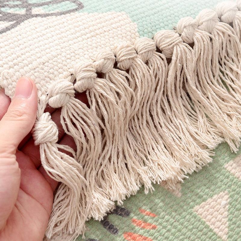 Abigail Morning Greeting Tassel Area Rugs - HomeCozify