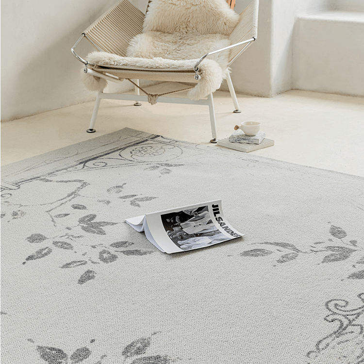 Aca Floral Wool Area Rug - HomeCozify