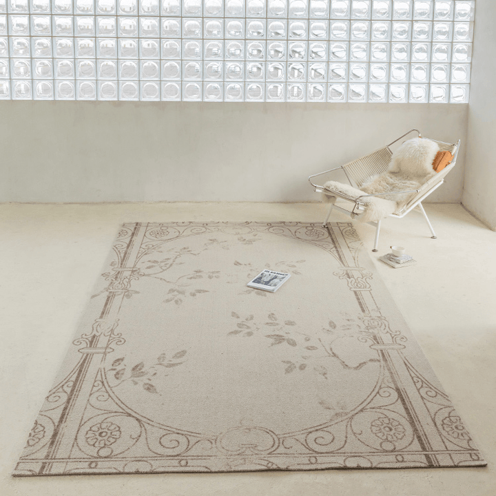 Aca Floral Wool Area Rug - HomeCozify