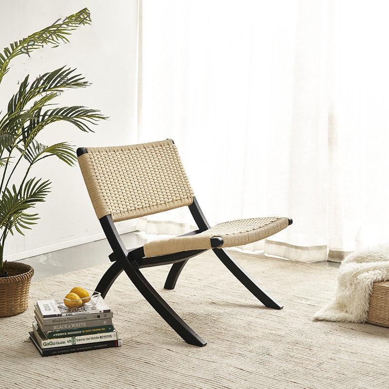 Achmad Rattan Folding Chair - HomeCozify