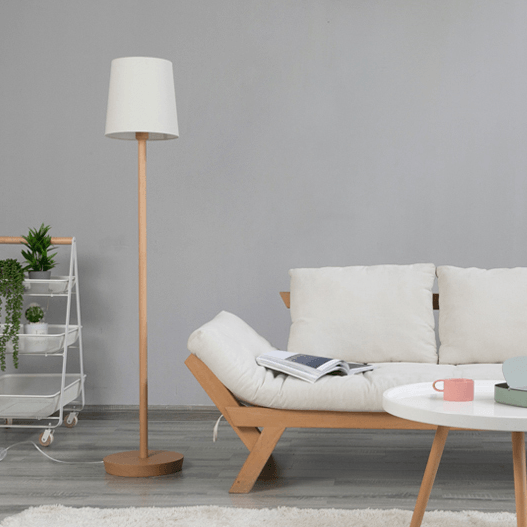 Adelmo Wooden Floor Lamp - HomeCozify