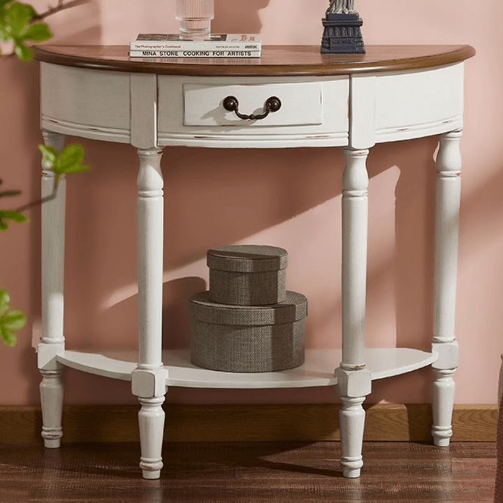 Alberta Semicircle Hallway Console Table - HomeCozify