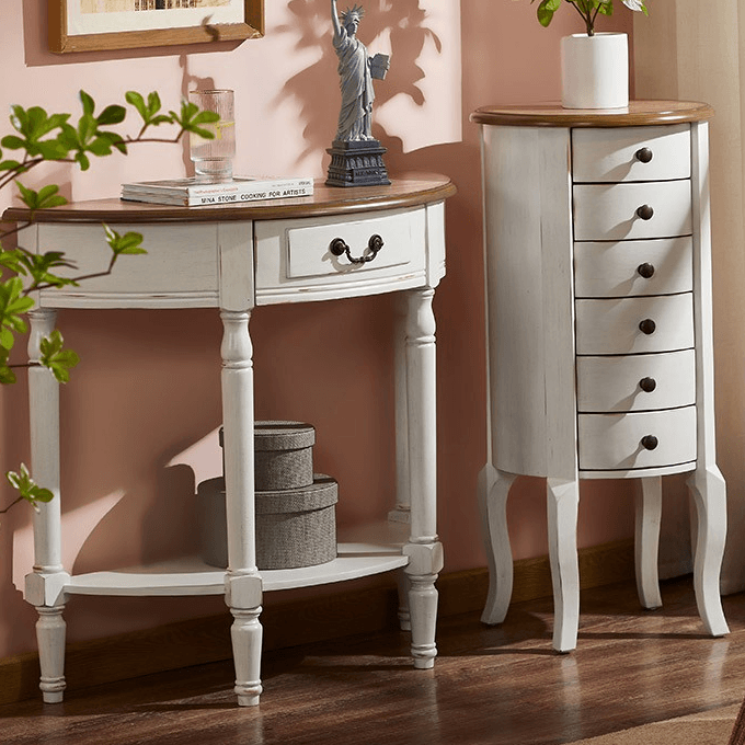 Alberta Semicircle Hallway Console Table - HomeCozify