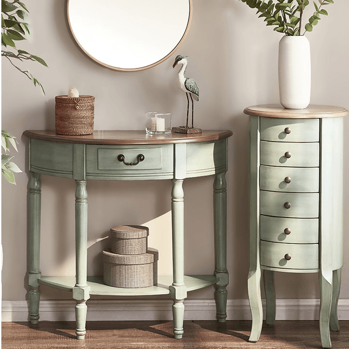 Alberta Semicircle Hallway Console Table - HomeCozify